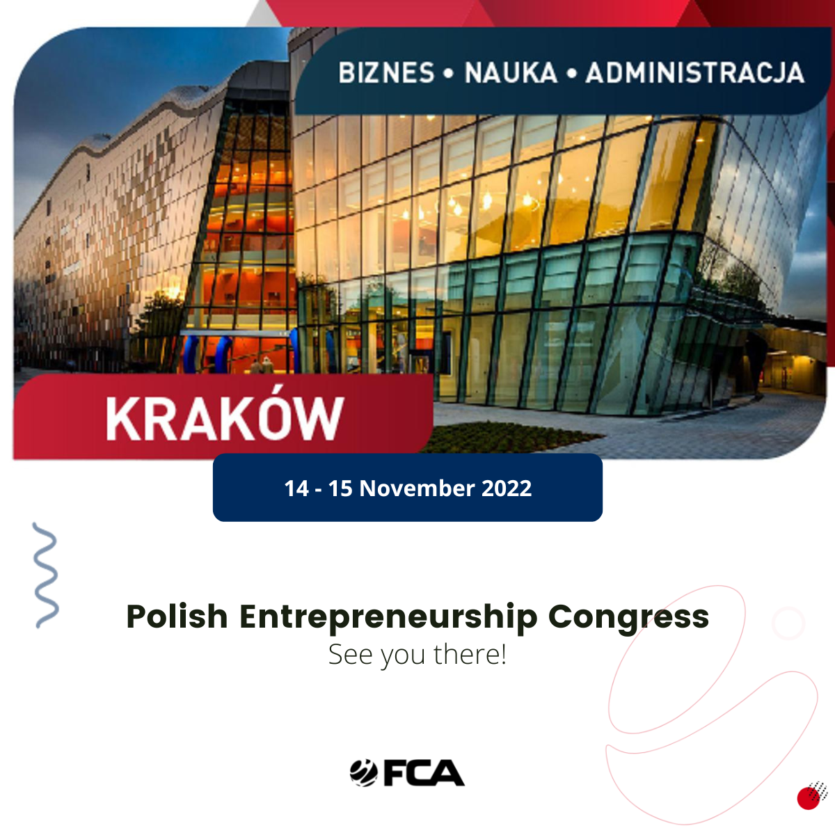 FCA at the Polish Entrepreneurship Congress! - FCA